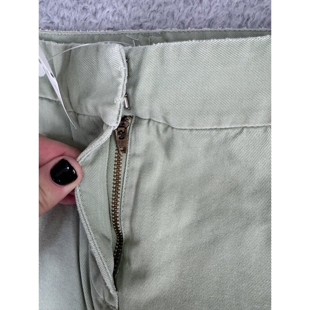 J.Crew Womens Small Sage Green Skirt With Floral Lining & Zipper Y2K NWT - Picture 2 of 10